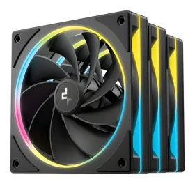 DEEPCOOL FL12R SE černá / Sada 3 kusy / 120mm / Reverse / 41.14 CFM / 25.9 dB / ARGB (R-FL12RSE-BKAPN3-G)