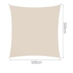 Malatec Stínící plachta čtverec 5x5m 10188 200g/m béžová