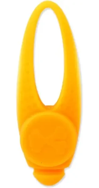 Dog Fantasy Přívěsek LED silikon oranžová 8cm (454-12738)