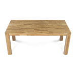 Jídelní stůl 180x90x75, masiv dub bílý, povrchová úprava olejem, nohy 10x10 cm
