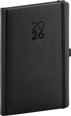 Týdenní diář 2026 NOTIQUE A5 - Diamante černý, 15 x 21 cm