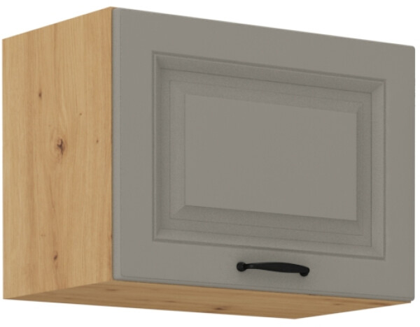 Horní skříňka nad digestoř Stilo 50 GU-36 1F Barva korpusu: Dub artisan, Barva dvířek: Clay Grey