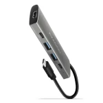 AXAGON HMC-5G21, USB 10Gb/s hub, porty 2x USB-A, 2x USB-C, HDMI 4k/30, PD 60W, kabel USB-C 13cm (HMC-5G21)