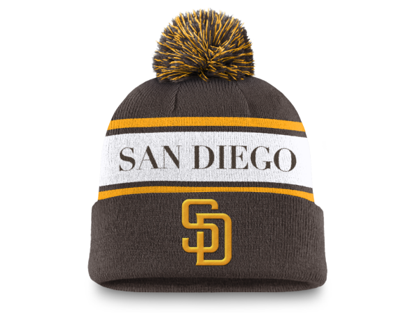 Nike Pánská zimní čepice San Diego Padres MLB Peak Standard Cuff Pom Beanie