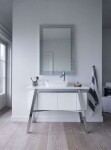 DURAVIT - Cape Cod Umyvadlo na desku, 46x46 cm, bez přepadu, s otvorem pro baterii, DuraCeram, WonderGliss, bílá 23404600001