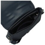 Módní dámská koženková kabelka na rameno Vanya, tmavě modrá