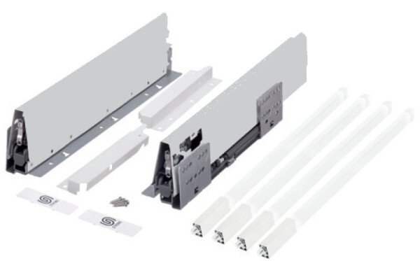 Strong výsuv StrongBox 350/204mm, šedý, dvojtý hranatý reling (402599)