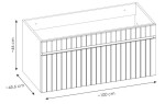 COMAD - Skříňka pod umyvadlo 100cm 1 zásuvka ICONIC WHITE 5907611655757