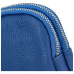 Luxusní dámské kožené MINI crossbody Lucho, královská modrá
