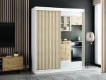Šatní skříň Abi Lamelo 2 Barva korpusu: Černá, Rozměry: 250 cm
