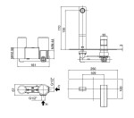 PAFFONI - Elle Umyvadlová baterie pod omítku s tělesem, chrom EL104CR