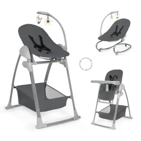 Hauck Jídelní Set Sit N Relax 3v1 (židlička, sedátko na židličku, křesílko), Dark Grey (HK665558)