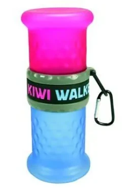 Kiwi Walker Cestovní láhev 2v1 růžovo-modrá / Láhev na pití / 10 x 24 x 10 cm (TVL-121)