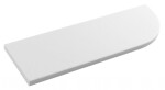 SAPHO - ABELINE rohová police rockstone 300x100, excentrická, bílá mat AE300-0101