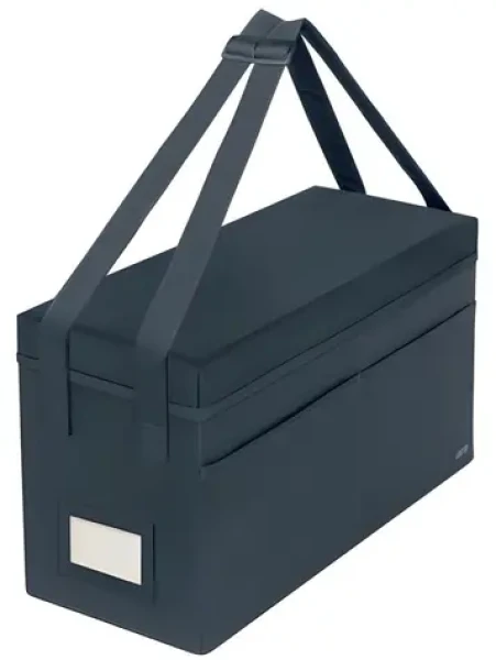 Leitz Textilní úložný box s víkem šedá / 465 x 200 x 260 mm (67230089)
