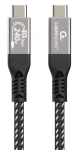 Gembird CCBP-USB4-CMCM240-0.5M černá / Kabel USB-C na USB-C4 / USB4 Gen 3x2 / 40 Gbps / 240 W / 0,5 m (CCBP-USB4-CMCM240-0.5M)