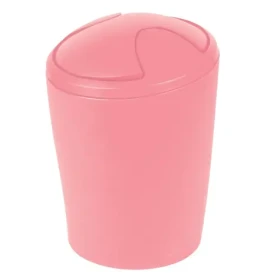 Spirella MOVE výklopný odpadkový koš 2 L růžový / plast (7610583186744)