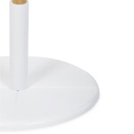 Věšák dřevěný stojanový, masiv bambus, bílá barva + přírodní odstín