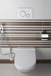 Ovládací tlačítko SAT plast bílá/chrom lesk SATAT70 SATAT70