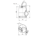 Grundfos UNILIFT KP 250-A1 230V s plovákem 012H1800
