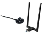 LevelOne WUA-1810E černá / USB adaptér / AC1200 / Dual-band / Wi-Fi 5 / USB 3.2 (WUA-1810E)