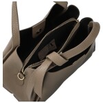 Luxusní dámská kožená kabelka do ruky Roswita, taupe