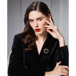Exkluzivní brož Swarovski Elements Olivia - věnec kvítí, Barevná/více barev