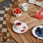 KÄHLER Porcelánový hrnek Hammershøi Summer Berries 330 ml, multi barva, porcelán