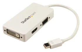 StarTech Adaptér Mini DisplayPort na VGA/DVI/HDMI bílá / Videoadaptér / 1920 x 1200 px / 0,15 m (MDP2VGDVHDW)