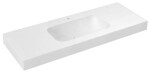 SAPHO - EMICO umyvadlo, Rockstone, 150x50cm, límec L, bílá mat EM150-B1M-L