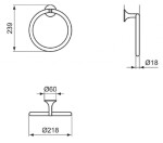 IDEAL STANDARD - La Dolce Vita Držák ručníku, Magnetic Grey T5502A5