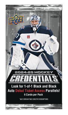 Hokejové Karty NHL 2024-2025 Upper Deck Credentials Hobby Balíček