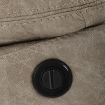 TV a relaxační křeslo s elektrickým ovládáním, potah lanýžová látka v dekoru vintage, 1 motor 240V