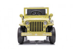 Mamido Dětský elektrický vojenský Jeep Willys 4x4 béžový