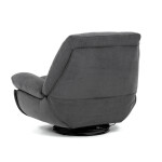 Polohovací křeslo, elektrické zabudované ovládání, šedá, látka, TV-7081 GREY2