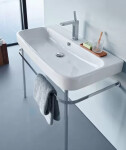 DURAVIT - Happy D.2 Umyvadlo 800x505 mm, s přepadem, s otvorem pro baterii, bílá 2318800000