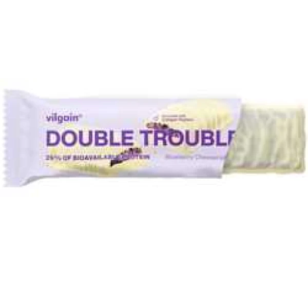 Vilgain Double Trouble Protein Bar borůvkový cheesecake 55g
