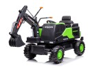 Mamido Dětský elektrický bagr Volvo DK zelený