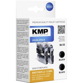 KMP Ink náhradní Brother LC-123BK kompatibilní Dual černá B41D 1525,0021