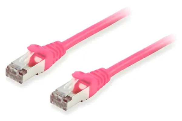 Equip Cat6a S/FTP růžová / Patch kabel / RJ-45 / 5 m / PoE+ / LSZH (606906)