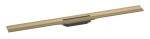 HANSGROHE - RainDrain Flex Lineární sprchový žlab s nerezovým roštem 1000, ke stěně, zkrátitelný, kartáčovaný bronz 56053140