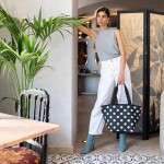 Nákupní taška přes rameno Reisenthel Shopper M Dots white