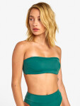 RVCA SOLID BANDEAU forest dvoudílné plavky - S