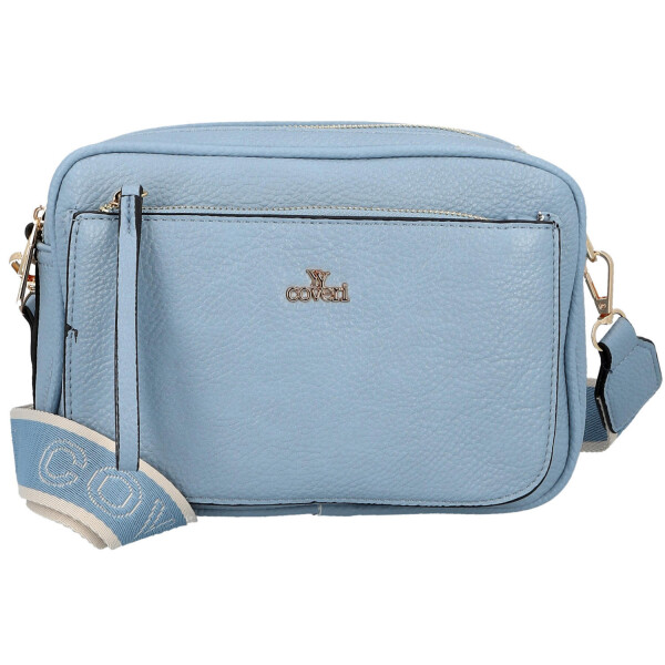 Stylová dámská koženková crossbody kabelka Aliana, světle modrá