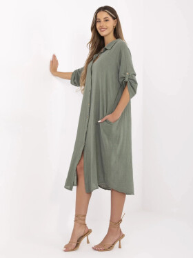 TW SK BI 24135.81 khaki šaty jedna velikost
