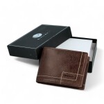 Trendy pánská kožená peněženka na šířku Diviley Nikifor, hnědá