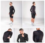 Dres FORCE PLAIN dlouhý rukáv, černý (Barva černá, velikost 3XL)
