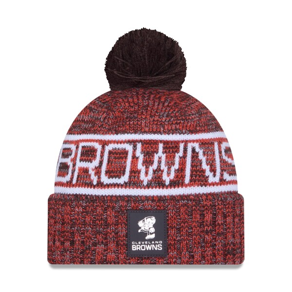 New Era Pánská zimní čepice Cleveland Browns NFL Throwback 2025 Sideline Sport Knit