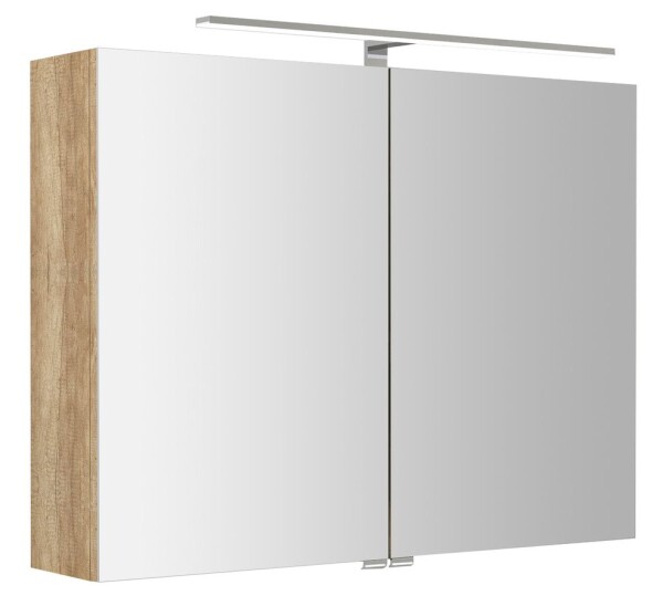 SAPHO - RIWA galerka s LED osvětlením, 81x70x17cm, dub alabama RIW080-0022