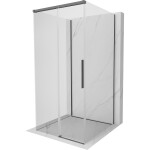 MEXEN/S - Rox-3S sprchový kout 3 stěnný , posuvný 110 x 110, transparent, grafit kartáčovaná 8C2-110-110-66-00-3S